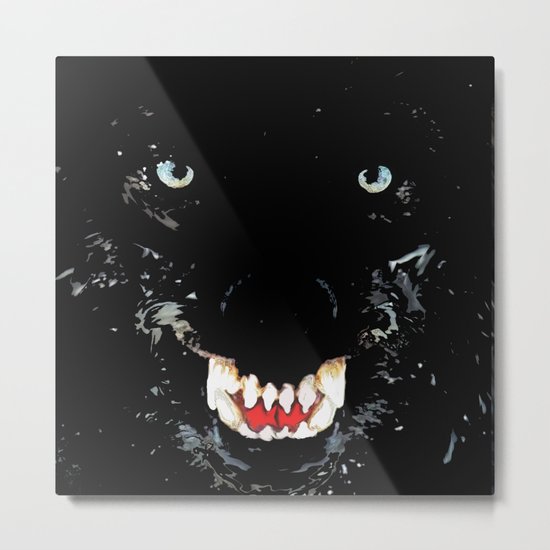 Fangs in the Dark Metal Print