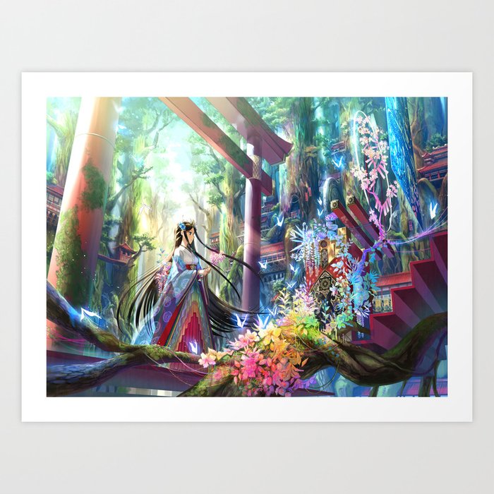Rainbow Shrine Art Print