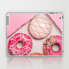  Pink Doughnut Dessert Laptop Skin