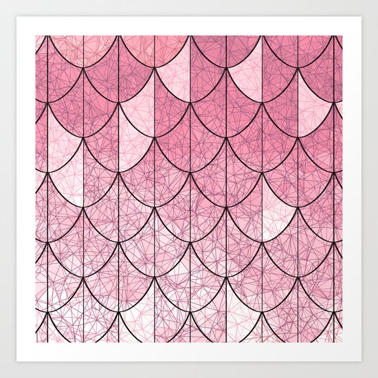 Mermaid scales. Abstract. Art Print