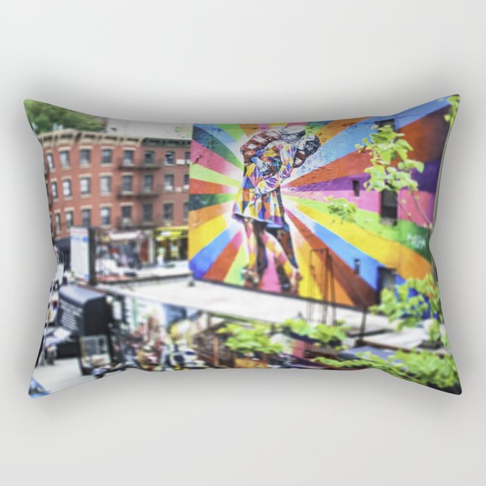 New York, The High Line 'Kiss' Rectangular Pillow