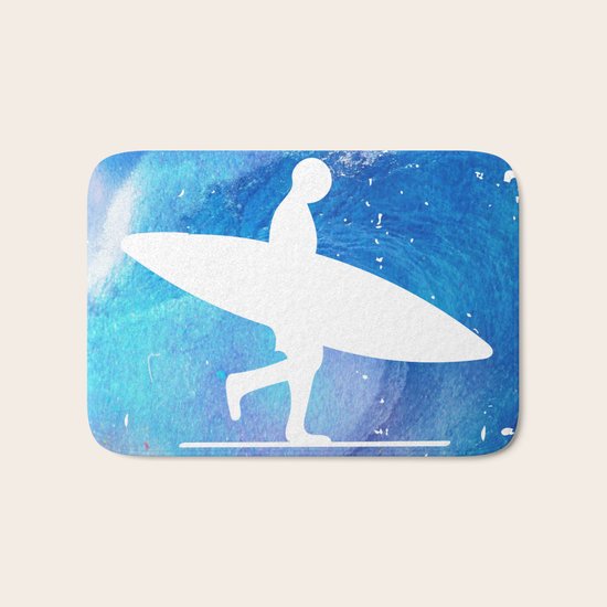 Wave Surf Area Bath Mat