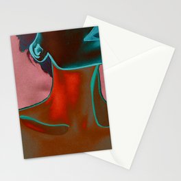 Neon Woman Stationery Cards