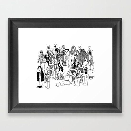 Monster Mash Framed Art Print