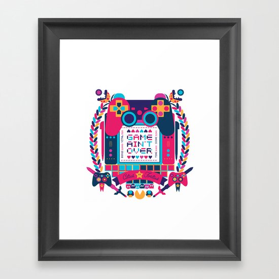 FOTOGRAMAS / GAME AIN'T OVER Framed Art Print