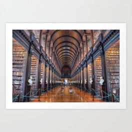 The Long Room at Trinity College Art Print