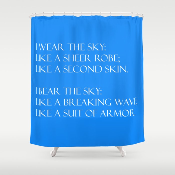 Summer air (blue) Shower Curtain