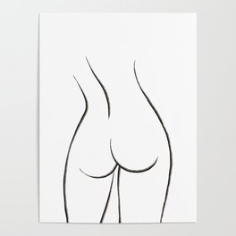 female butt line Poster