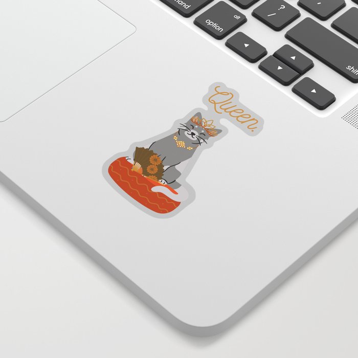 The Queen of Cats Sticker