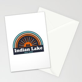 Indian Lake New York Rainbow Stationery Card