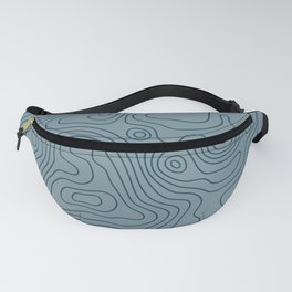Typograhy blue Fanny Pack