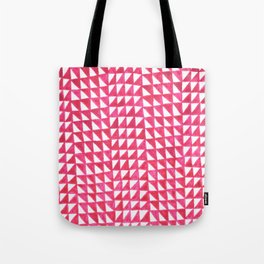 Triangle Bands in pink Tote Bag