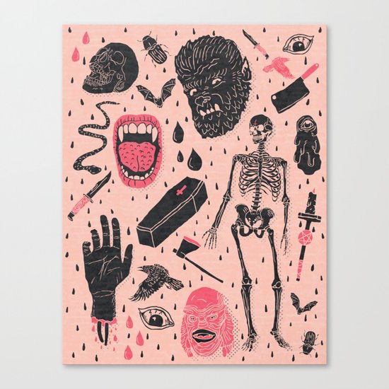 Whole Lotta Horror Canvas Print