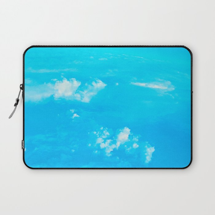 Aerial Turquoise Cloudscape Laptop Sleeve