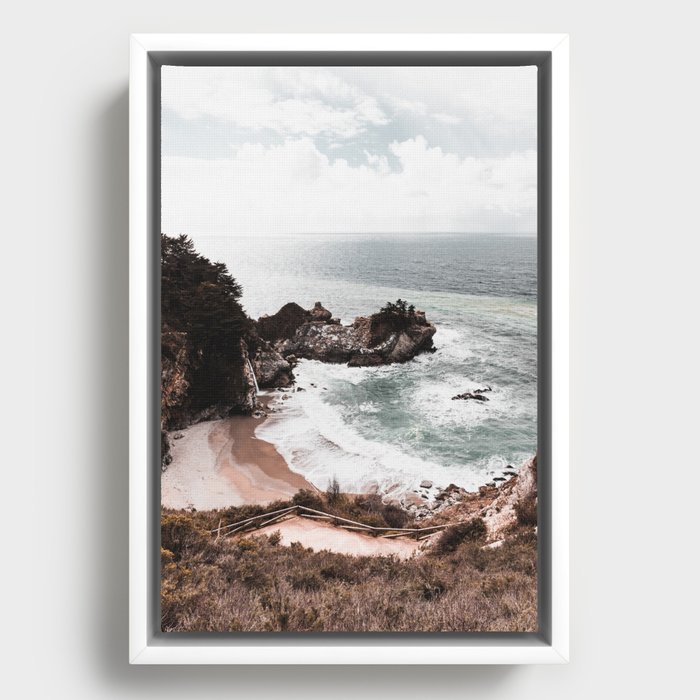 Coastal Landscape Framed Canvas