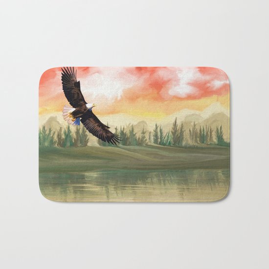 Eagle Fly Bath Mat
