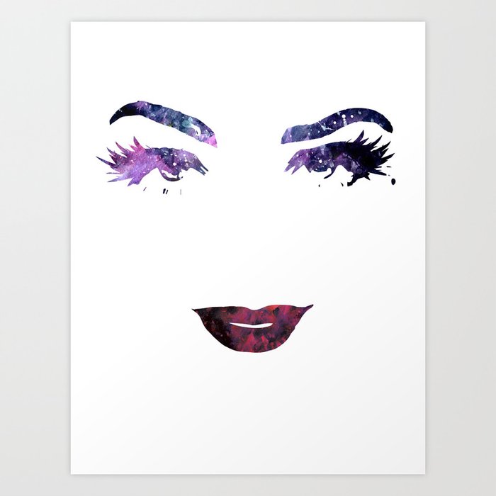 Galaxy Eyes Art Print