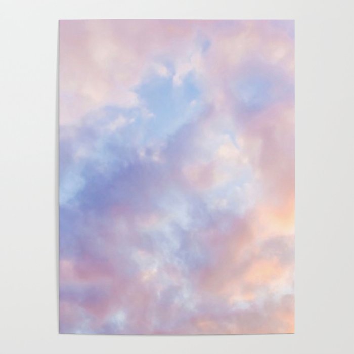 cotton candy clouds Poster