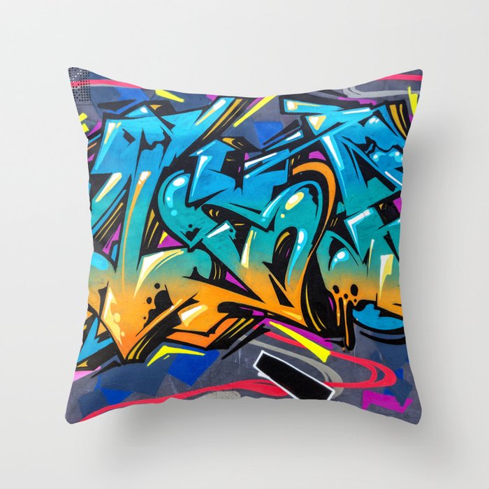 Graffiti Throw Pillow