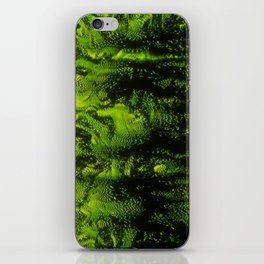Green Jungle Glitch Distortion iPhone Skin