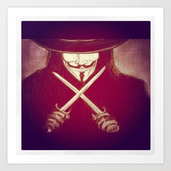 V for Vendetta4 Art Print