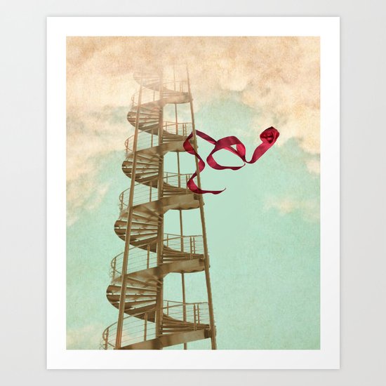 Stair way to nowhere Art Print