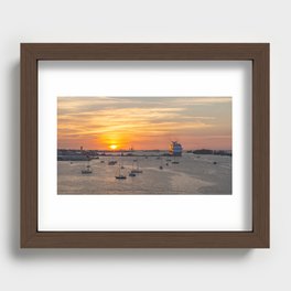 Nassau Harbour at Sunset 2011 Recessed Framed Print