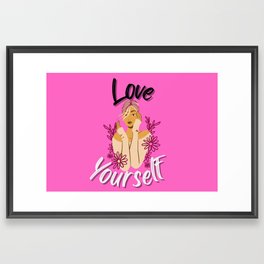 Love yourself  Framed Art Print
