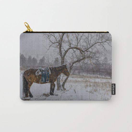 Winter Horse III Carry-All Pouch