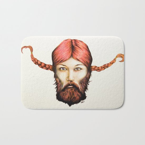 Wendy, The Bearded Lady Bath Mat