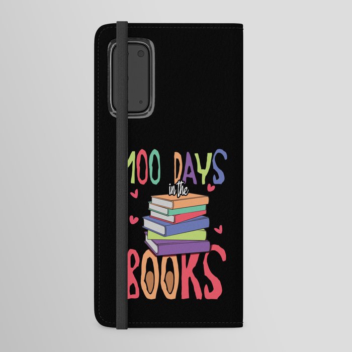 Days Of School 100th Day 100 Books Android Wallet Case
