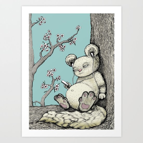 Cuddly Art Print