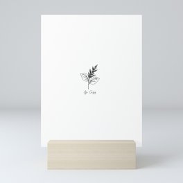 Go Cozy Lavender Logo Mini Art Print