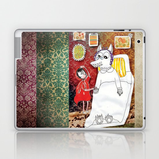Girl & Wolf Laptop & iPad Skin