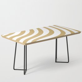 Luxe Gold Stripes Coffee Table