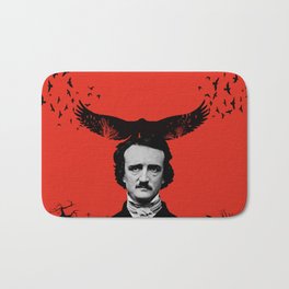Edgar Allan Poe / Raven / Digital Painting Bath Mat