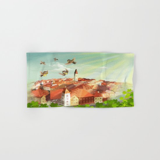 Sunny town Hand & Bath Towel