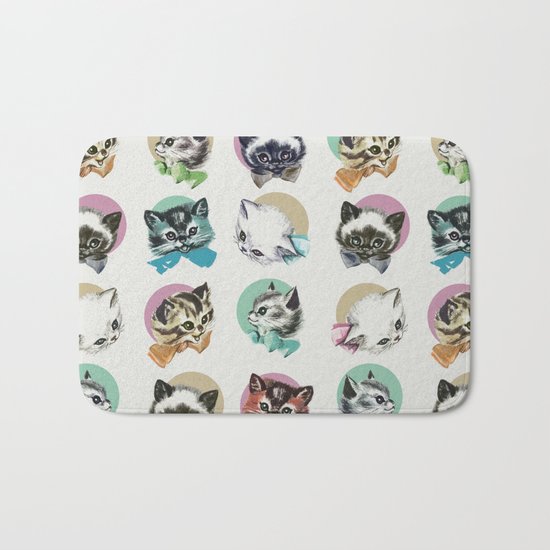 Cats & Bowties Bath Mat