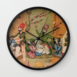 Kama Wall Clock | India, Spirituality, Loveposition, Sexuality, Valentine, Love, Hangovergift, Kamasutra, Engraving, Tantra 