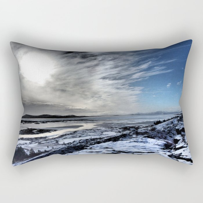 Iceland Sun Rectangular Pillow