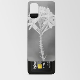 Minimalistic Orchid In Black And White Android Card Case