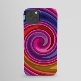 Tie Dye Multi Color Swirl Design iPhone Case