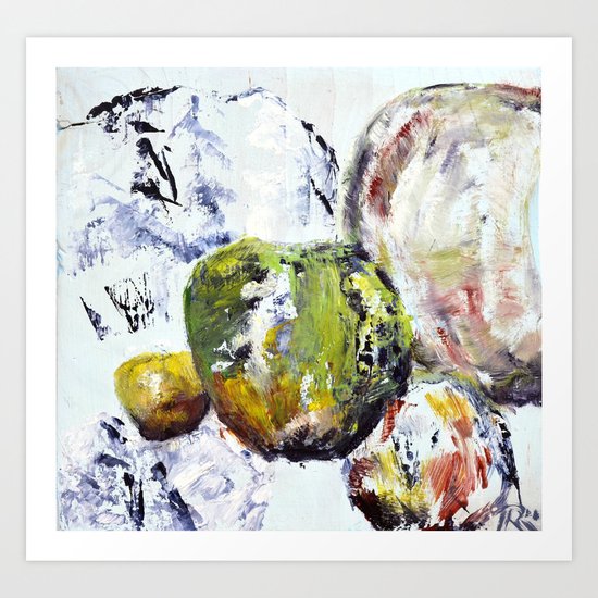 airy apple bubbles Art Print