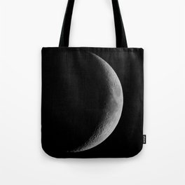 Waxing Crescent Moon Tote Bag