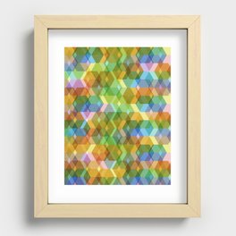 Romb-a-zoid Recessed Framed Print