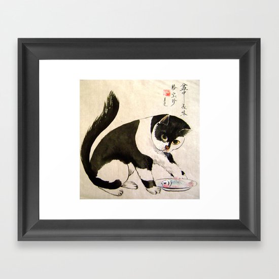 delicious food Framed Art Print