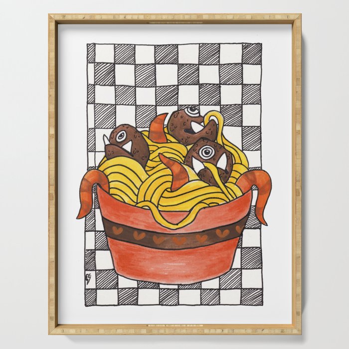 Creature Spaghetti Serving Tray