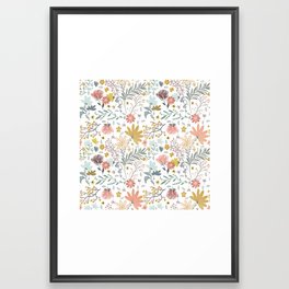 Spring Garden Floral Framed Art Print