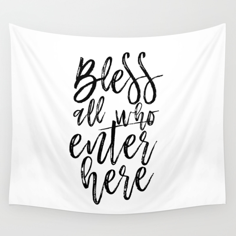 Bible Verse Bible Cover Bless All Who Enter Here Home Decor Home
