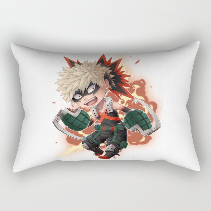 BNHA Katsuki Bakugou chibi Rectangular Pillow by zero0810 Society6